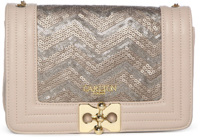 

Carlton London Women Casual Pink Genuine Leather Sling Bag