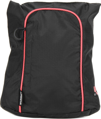 

Wildcraft Men Casual Black Polyester Sling Bag