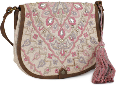 

Accessorize Women Casual Multicolor Cotton Sling Bag