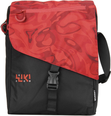 

Wildcraft Women Casual Red, Black Polyester Sling Bag, Black;red