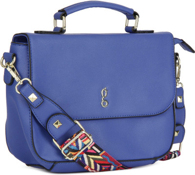 

Global Desi Women Casual Blue PU Sling Bag
