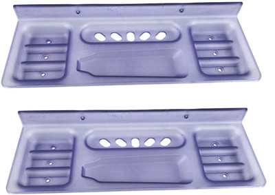

RoyaL Indian Craft Set of 2 Unbreakable Rust Resistant 13 Inch Blue Color Soap Case With 6 Month Warranty(Blue)