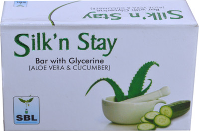 

SBL SILK N STAY GLYCERINE BAR WITH ALOEVERA AND CUCUMBER(150 g, Pack of 2)