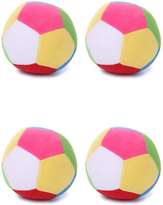 

Flower Engine Soft Toy Ball Set Of 4 - 10 cm(Pink)
