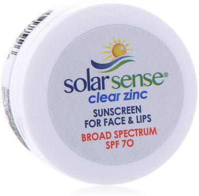 

Solar Sense Clear Zinc SPF 70 Cream For Face (Carded Jar), 0.5 Ounce Unit - SPF 70(150 ml)