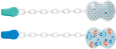 

Chicco Pacifier Clip, Blue Natural rubber(Blue)