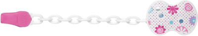

Chicco Pacifier Clip, Pink/Purple Natural rubber(Pink)