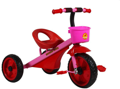 

Baybee Skiddo Tricycle with Basket ,maximum weight balance upto 25Kg for Kids 2 and Up Boys & Girls S215_RED Tricycle(Red)