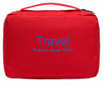 

Kanha ravel your life! womens Ladies toiletry storage bag hanging folding cosmetic organizer large capability pouch Red(Red)