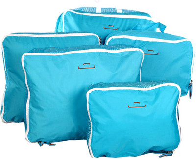 

PackNBuy Travel Organizers Bags in Bag 5 Set Packing Cubes Combo(Blue)