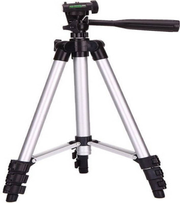 

Biratty 3110 Portable & Foldable Camera - Mobile Tripod With Mobile Clip Holder Tripod Monopod(Black, Supports Up to 1500)