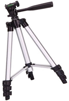 

Biratty 3110 tripod Mobile and camera Easy Height Adjustments Monopod(Silver, Supports Up to 1500)
