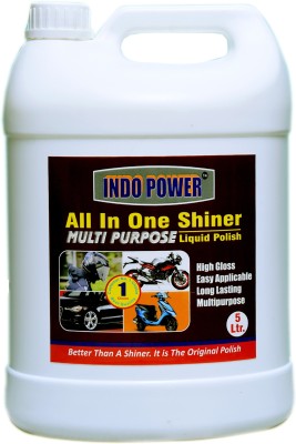 INDOPOWER ALL IN -ONE SHINER 5ltr. Liquid Vehicle Glass Cleaner(5000 ml)