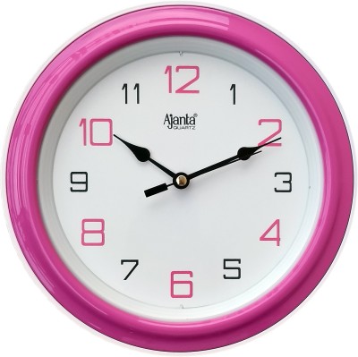 AJANTA Analog 20 cm X 20 cm Wall Clock(Pink, With Glass, Standard)