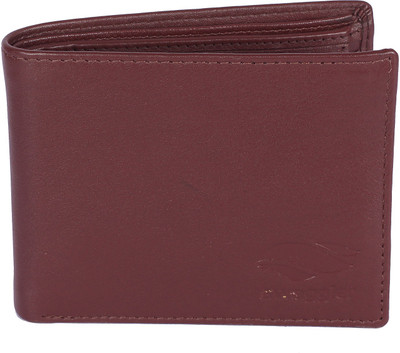 

swaggler Men Black Genuine Leather Wallet(6 Card Slots), Brown