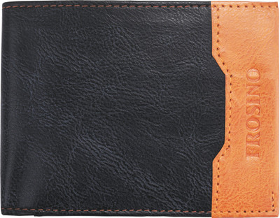 

FROSINO Men Black Artificial Leather Wallet(6 Card Slots), Black & tan