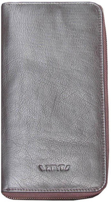 

ABYS Men Brown Genuine Leather Wrist Wallet(10 Card Slots)
