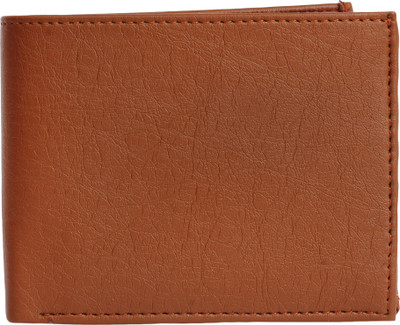 

SEASON FRANK Men Orange Genuine Leather Wallet(4 Card Slots)