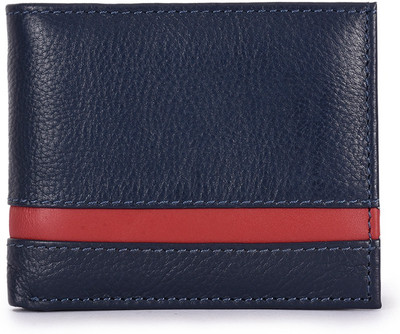 

Phive Rivers Men Blue Genuine Leather Wallet(9 Card Slots), Navy