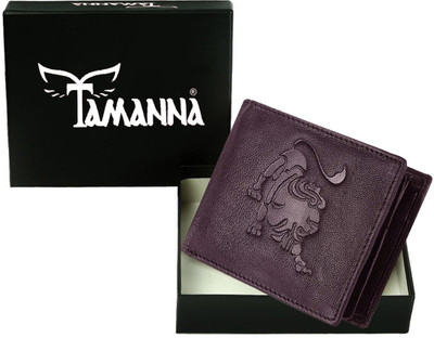 

Tamanna Men Casual Purple Genuine Leather Wallet(4 Card Slots), Brown