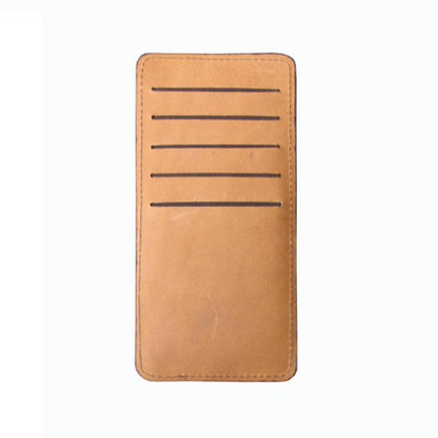 

ABYS Men Casual Beige Genuine Leather Card Holder(10 Card Slots), Tan