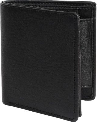 

SEASON FRANK Men Black Genuine Leather Wallet(6 Card Slots)