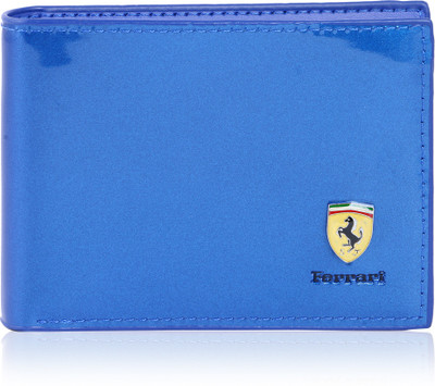 

Ferrari Shining Men Blue Artificial Leather Wallet(1 Card Slot)