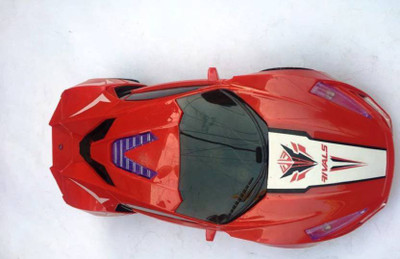 

Global Full function Flash & Deformation Car for kids (Multi Color)(Red)