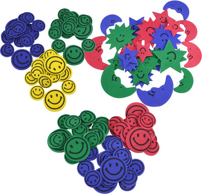 

Saamarth Impex Art & Crafts Accessories Multicolor Foam Butterfly ,Flower ,Moons Design Accessories for Art And Craft Making