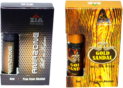 

Zia Amazone and Gold Sandal Special Malaysian edition pure Floral Attar(Davana)