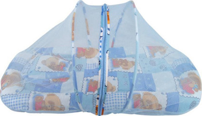 

Kidoyzz Teddy Printed Cotton Mosquito Protector Baby Bed Portable Crib(Fabric, Multicolor)