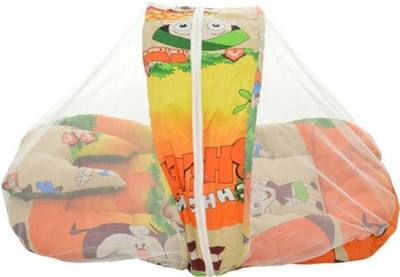 

Kidoyzz Bhim Printed Cotton Mosquito Protector Baby Bed Portable Crib(Fabric, Multicolor)