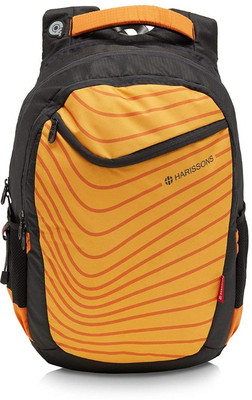 Harissons Bastlle 34 L Laptop Backpack(Orange, Black), Black;orange
