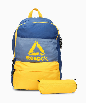 

REEBOK KIDPENCILCASE BACKPACK 33 L Backpack(Yellow, Blue), Bunblu