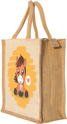 

Nisol Cute Horse Waterproof Lunch Bag(Beige, 12 inch)