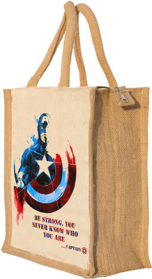 

Nisol Captain America Popculture Waterproof Lunch Bag(Beige, 12 inch)
