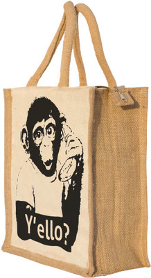 

Nisol Yello Monkey Waterproof Lunch Bag(Beige, 12 inch)
