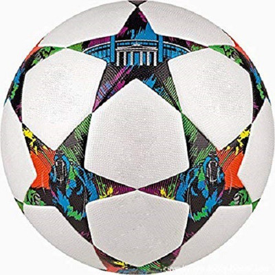 

oms UEFA Premier League Blue/White Football - Size:  Football - Size: (Pack of 1, White, Orange and green