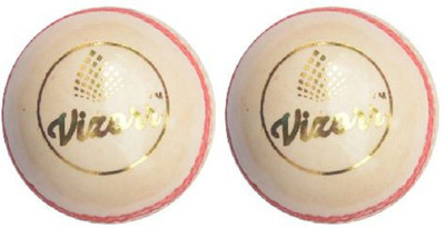 

Vizorr Pack of 2 Two Piece Leather Ball Cricket Leather Ball(Pack of 2, White)