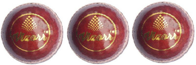 

Vizorr Pack of 3 Two Piece Leather Ball Cricket Leather Ball(Pack of 3, Red)