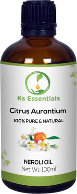 

Ks Essentials 100% Pure Neroli Essential Oil Natural & Undiluted For Skin care & Hair (100ml)(100 ml)
