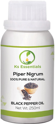 

Ks Essentials 100% Pure Black Pepper Essential Oil Natural & Undiluted For Skin care & Hair (250ml)(250 ml)