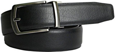 

OXGEAR Men Black Genuine Leather Reversible Belt
