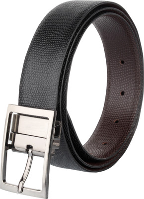 

Styler King Men Formal Black Genuine Leather Reversible Belt