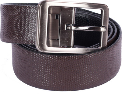 

swaggler Men & Women Casual, Party, Formal Brown Genuine Leather Reversible Belt