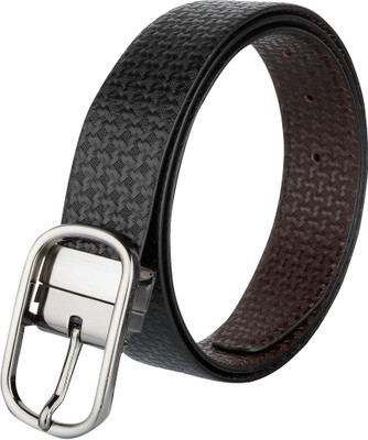 

Styler King Men Formal Black Genuine Leather Reversible Belt