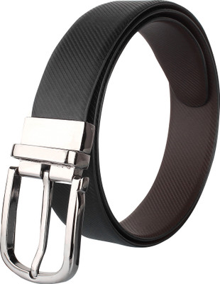 

Styler King Men Formal Black Genuine Leather Reversible Belt