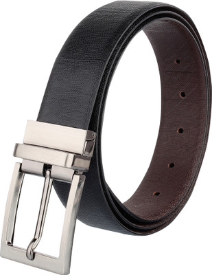 

Styler King Men Formal Black Genuine Leather Reversible Belt