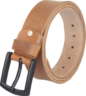 

Styler King Men Casual Tan Genuine Leather Belt, Black