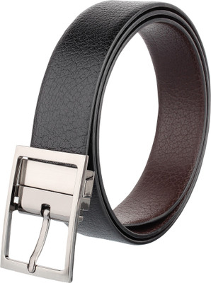 

Styler King Men Formal Black Genuine Leather Reversible Belt
